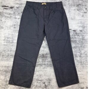 Blue Mountain Mens 38x30‎ Canvas Pants Dark Gray Straight Leg Cotton